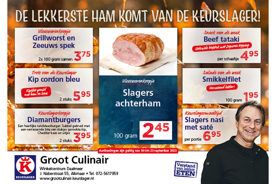 Aanbiedingen Groot Culinair Keurslager